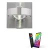 Image de Paul Neuhaus Applique LED Q - MIA Smart Home Effet lumineux Up+Down RBG Changement de couleur Télécommande Argent Salon, salle à manger, couloir 9185-13, 9185-55