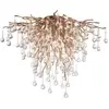 Image de Lustre Paul Neuhaus ICICLE laiton antique, G9, effet cristal, 60 cm