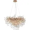 Image de Lustre design PAUL NEUHAUS ICICLE, 10xG9, laiton vieilli, 240 prismes, IP20