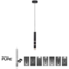 Image de Paul Neuhaus Suspension LED PURE VEGA Fonction m ©moire, 7 modes d' ©clairage, lumi ¨re blanche chaude noire Salon, salle   manger, entr ©e, cuisine 2211-18, 2211-60, 2211-95, 2213-18, 2213-60, 2213-95