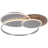 Image de PAUL NEUHAUS Plafonnier à LED 8329-79Reproduction bois argenté, 50 W, 6000 lm, CCT