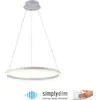 Image de PAUL NEUHAUS TITUS Luminaire suspendu LED 60cm rond, dimmable, blanc, 3000K