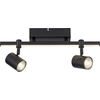 Image de Applique et plafonnier noir 2xGU10/4,50W/3000K, 1xBoard LED 5W