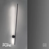 Image de Paul Neuhaus Applique LED PURE GRAFO Barre lumineuse blanc chaud orientable Objet lumineux slim noir Entrée, salon, bureau, salle à manger, chambre à coucher 9407-18