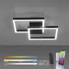 Image de Paul Neuhaus LED Plafonnier Q MARKO Smart Home CCT changement de couleur de lumière dimmable télécommande Alexa Salon, salle à manger, couloir, cuisine 6144-18, 6145-18