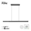 Image de Lustre LED avec télécommande PURE-MOTO-RISE, bois clair, 13 W, nuances de blanc, 4680 lm, métal, dimensions : 240 x 200 x 8,2 cm, IP20, Paul Neuhaus
