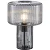 Image de PAUL NEUHAUS lampe de table design verre fumé noir E27 35cm