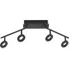 Image de Spot LED - Anthracite - Blanc - Acrylique - Acier - 4 lampes - L 94 cm