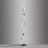 Image de Lampadaire LED - Noir - Jaune d'or - H 134 cm - Métal