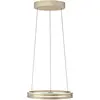 Image de Lustre LED Pilot PURE E-LOOP, laiton mat, 20 W, nuances de blanc, 1 800 lm, aluminium, dimensions : 350 x 50 x 50 cm, IP20, Paul Neuhaus