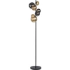 Image de Lampadaire LED Paul Neuhaus POPSICLE, 10 ampoules, verre fumé, douilles G9 interchangeables, pour salon, salle à manger, cuisine, couloir, bureau