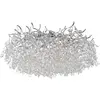 Image de Plafonnier RICICLE chromé 13xG9x40W, cristal, dimensions : 37x80x80 cm, IP20, Paul Neuhaus
