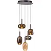 Image de Lustre LED IRIDES multicolore 9 W, blanc chaud, 610 lm, verre, dimensions : 200 x 55 x 55 cm, IP20, Paul Neuhaus
