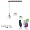 Image de Lampe suspendue LED PAUL NEUHAUS Q-KON, 3 bras, multicolore, domotique, ZigBee, 2700 5000 K, référence 2742-70