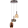 Image de Lampe Suspendue Joyeuse Irides Ronde À 3 Lumières - 2679-70