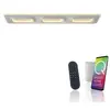 Image de Lampe suspendue LED PAUL NEUHAUS Q-KALINA, blanche, dimmable, compatible domotique avec application ZigBee, RGB/2700-5000 K, réf. 6505-16