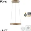 Image de Lustre LED Pilot PURE E-CLIPSE, marron, 20 W, nuances de blanc, 1 480 lm, aluminium, dimensions : 350 x 50 x 50 cm, IP20, Paul Neuhaus