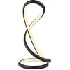 Image de Lampe de table LED TWIST de Paul Neuhaus avec variateur à cordon, lumière blanc chaud, couleur noire ; salon, salle à manger, cuisine, couloir, bureau