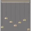 Image de Lampe Pendante De Table De Salle À Manger De 7l Pure Falling Rings Bronce - 2505-97