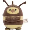 Image de Nici Ours en peluche avec bonnet d'abeille sur carte de tête 5 cm Marron One Size