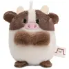 Image de Nici Vache Moona Sur carte de tête Teddy 5 cm Marron One Size