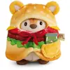 Image de mymochi Tigre Tiggy 8cm +bocal de cornichons+costume de hamburger