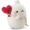 Image de Nici Molang blanc avec ballon en forme de coeur 24 cm Doudou