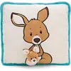 Image de NICI Green Coussin Kangourou avec enfant 61730 - Wild Friends Coussin douillet 30x30cm