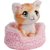 Image de NICI 61941 Doudou chat rouge tigré 12cm dans son panier