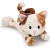 Image de NICI 62142 Doudou chat porte-bonheur 20cm couché GREEN