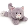 Image de NICI peluche Chat gris 20cm, couché VERT