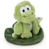 Image de Peluche grenouille Fridolin Frog sur feuille 7 cm GRE