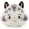 Image de Coussin Nici léopard des neiges Eleni 35 x 30 cm coussin en peluche