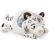 Image de Nici Léopard des neiges Eleni Snowbell 20 cm couché Peluche