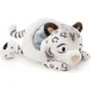 Image de Nici Léopard des neiges Eleni Snowbell 30 cm couché Peluche