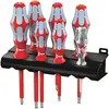 Image de Wera - 3160 I/7 Rack Vde Jeu De Tournevis 7 Pièces Vis À Fente, Cruciforme Phillips