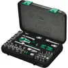 Image de Wera   Coffret Cliquet Et Douilles 42 Pièces   Cliquet À Tête Orientable 1/4"   5 Types De Cliquet En 1   Pour Accès Difficile