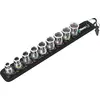 Image de Jeu de douilles à emboîter avec fonction de retenue 3/8" 10 pièces Wera | 4013288194947