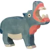 Image de Holztiger Hippopotame en bois bouche ouverte