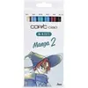 Image de Set COPIC CIAO "5+1" 5 couleurs Manga 2 + 1 Multiliner - Feutre a alcool - OZ-CC5M2