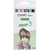 Image de Set COPIC CIAO "5+1" 5 couleurs Manga 3 + 1 Multiliner - Feutre a alcool - OZ-CC5M3