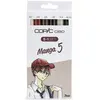 Image de Set COPIC CIAO "5+1" 5 couleurs Manga 5 + 1 Multiliner - Feutre a alcool - OZ-CC5M5