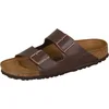 Image de Birkenstock Classic Arizona Birko-Flor, Mules unies, Marron (brun foncé) Étroit 38
