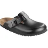 Image de Birkenstock Boston, mule unie forme étroite, noir(noir), taille 42