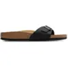 Image de Birkenstock Madrid Femme - Tongues et Sandales, Noir - Taille 38 - Nubuck
