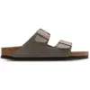 Image de Birkenstock Arizona Femme - Tongues et Sandales, Gris - Taille 42 - Nubuck