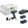 Image de Festool T 18+3 HPC 4,0 I-Plus Perceuse-visseuse sans fil 18 V 50 Nm Brushless ( 576446 ) + 2x batterie 4,0 Ah + chargeur + Systainer