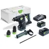 Image de Festool KHC 18 5,0 EBI-Plus marteau combiné sans fil 18 V 2,6 J SDS-Plus Brushless ( 577448 ) + 2x batterie 5,0 Ah + chargeur + systainer