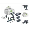 Image de Festool Perceuse-visseuse à percussion sans fil QUADRIVE TPC 18/4 5,0/4,0 I-Set