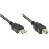 Image de Good Connections USB Kabel A -> B St/St 1.80m schwarz